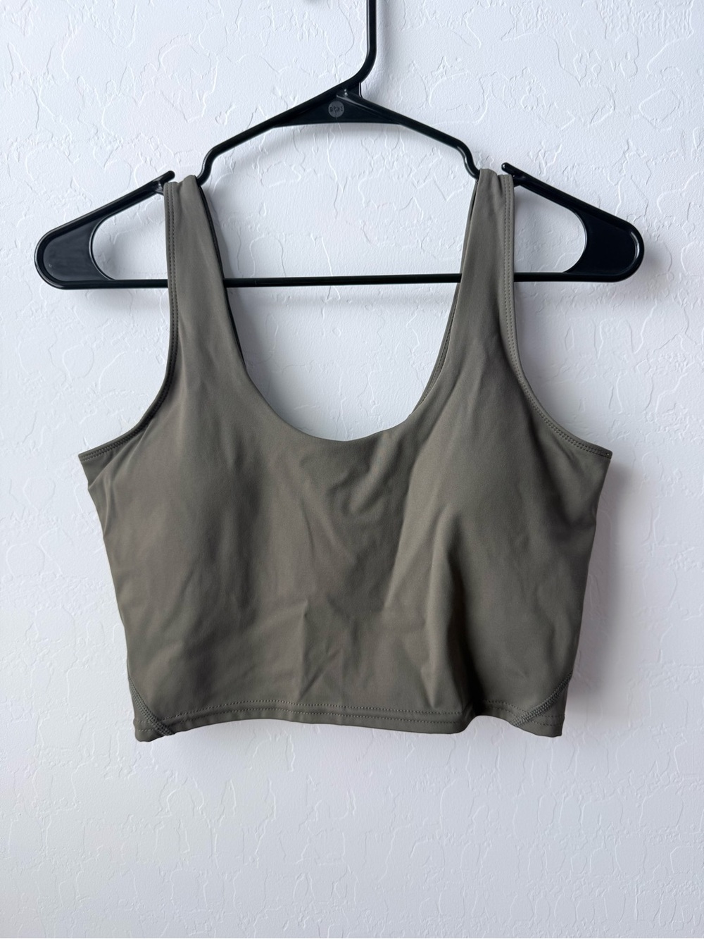 Green sports bra top